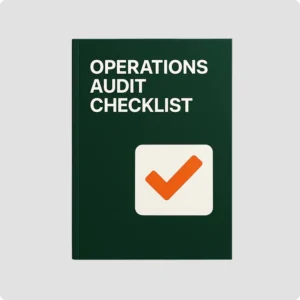 Operations Audit Checklist