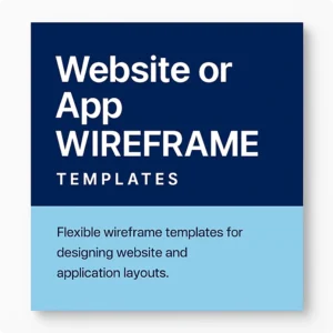 Website or App Wireframe Templates